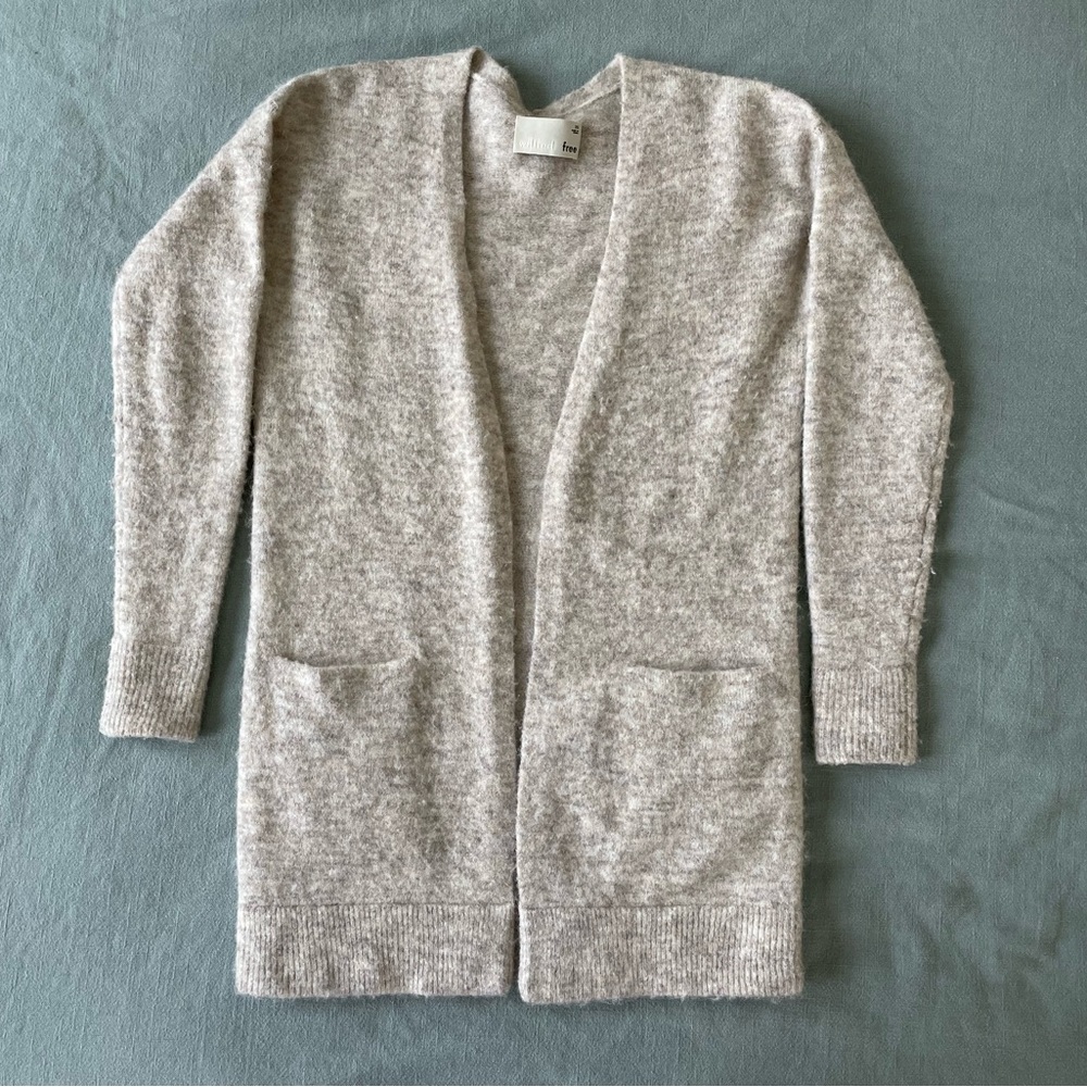 Wilfred Free longline wool/alpaca blend cardigan